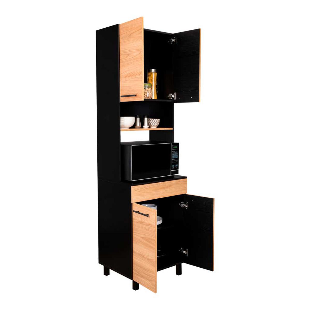 Mueble de Cocina TuHome Luna 4 Puertas Wengue Fresno Europeo