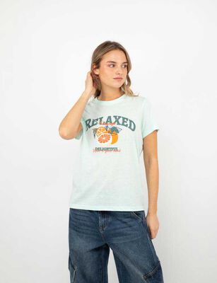 Imagen 1 del producto Polera Con Estampado Mujer Icono Verde-Cla