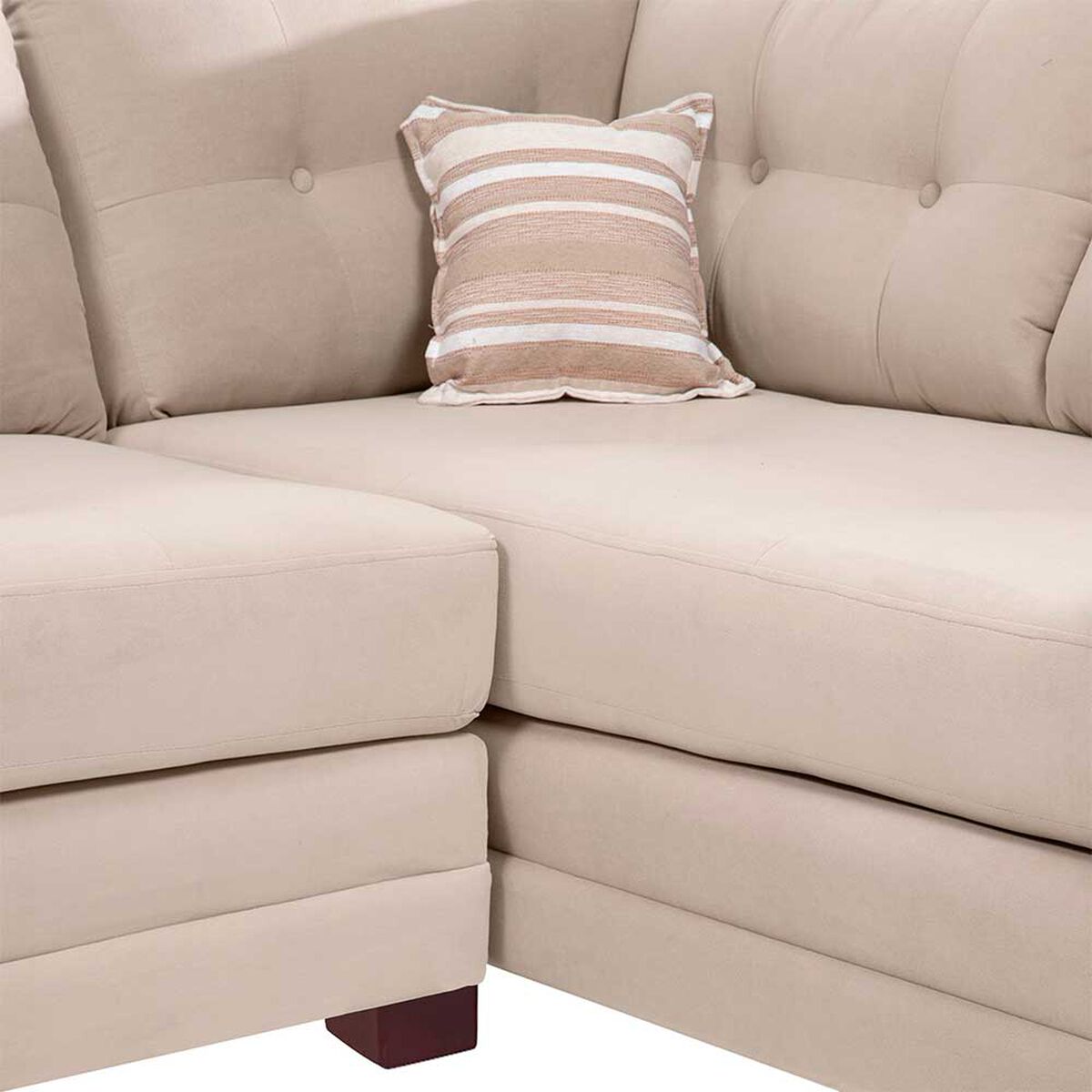 Sof&aacute; Seccional Derecho Living Factory Dubai 5 Cuerpos Beige