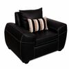 Sof&aacute; Elegant Detail New Houston 1 Cuerpo Negro