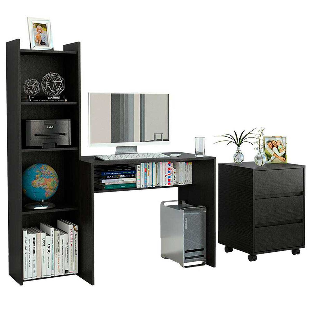 Escritorio con biblioteca + Archivador Office