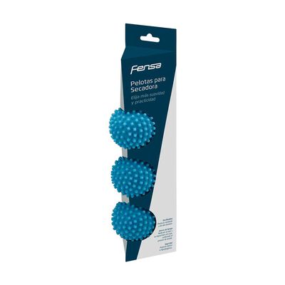 Set 3 Pelotas para Secadora de Ropa Fensa Azul
