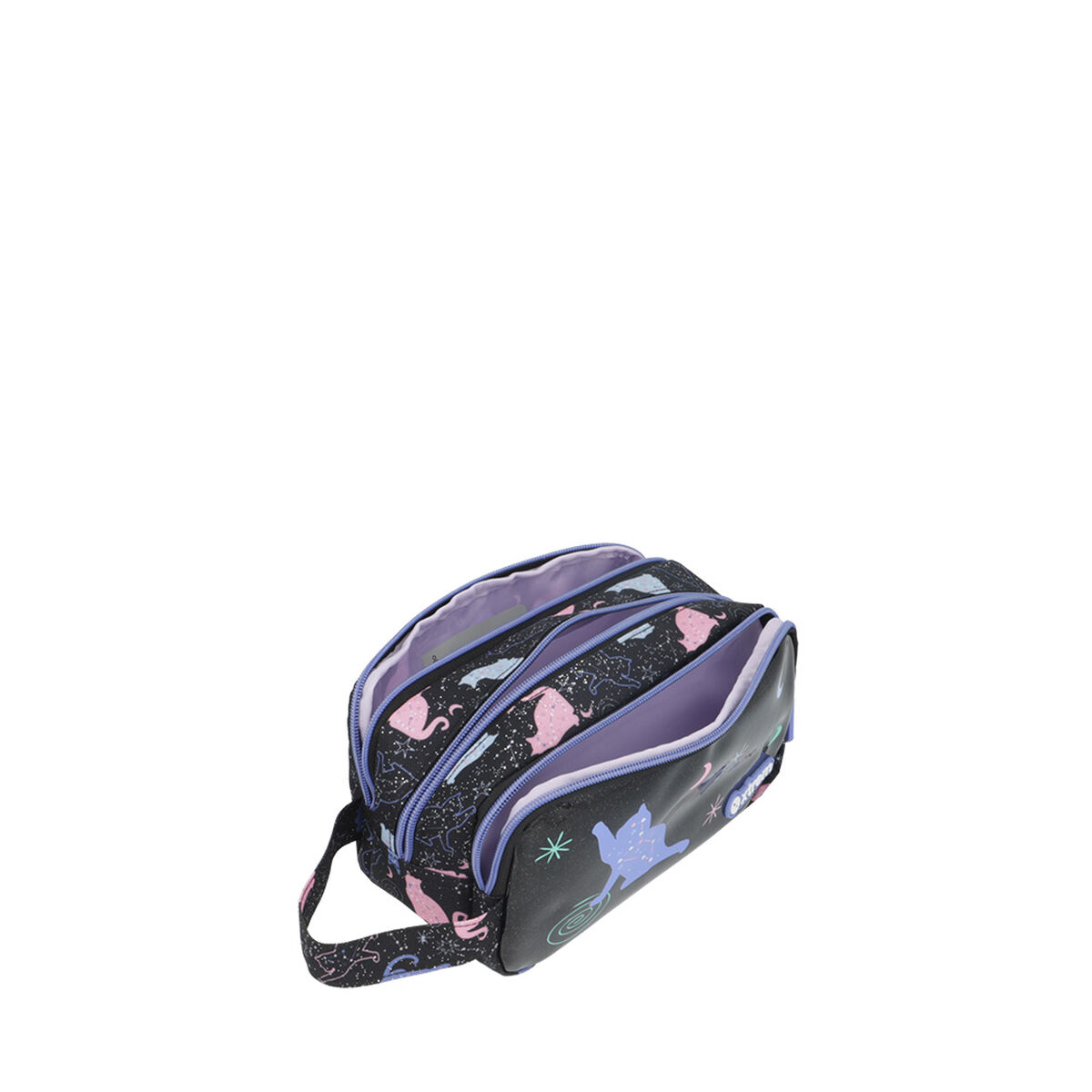 Estuche Xtrem University+ 5XT Gato Negro/Púrpura