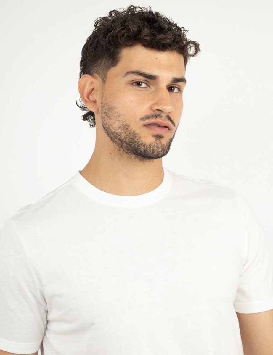 Polera Lisa Manga Corta Hombre Zibel