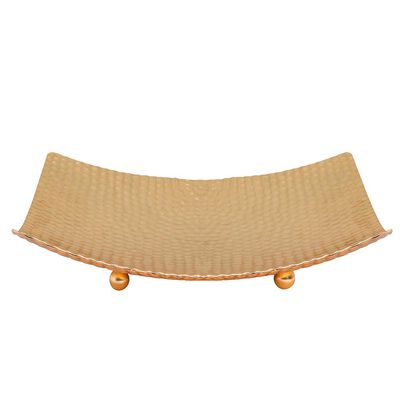 Bandeja Decorativa Metal Vgo Cuadrado 25 x 25 cm Dorado