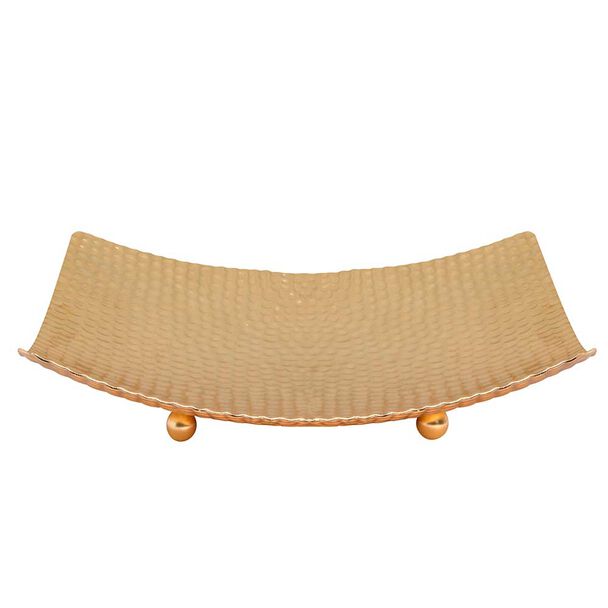 Bandeja Decorativa Metal Vgo Cuadrado 25 x 25 cm Dorado