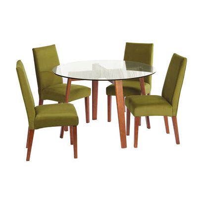Imagen 1 del producto Juego de Comedor Latam Home Valencia 4 Sillas Verde