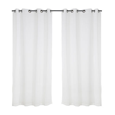 Imagen 1 del producto Set Cortinas Velo Mashini Lino-Argolla Beige 140X220 Cm
