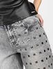 Jeans Indigo Apliques Mujer Fiorucci