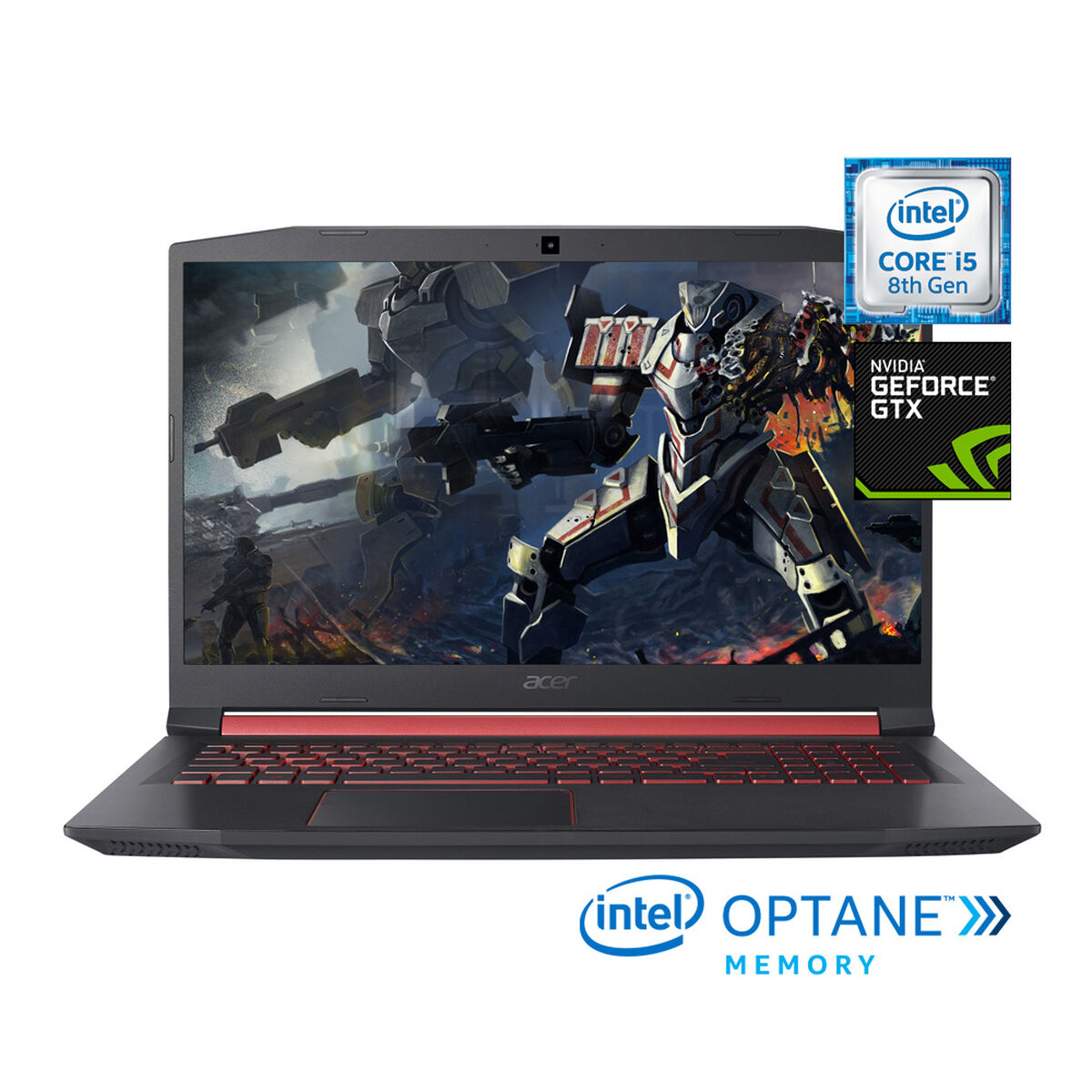 Notebook Gamer Acer AN515-52-51RW+ Core i5-8300H 8GB 1TB 15.6" NVIDIA GTX1050 + 16GB Optane
