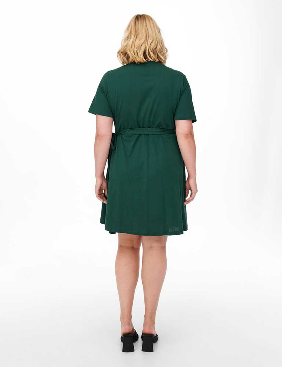Vestido Corto Manga Corta Cuello V Mujer Only Carmakoma