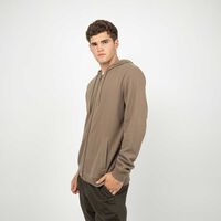 Polerón con Cierre Texturas Hombre Zibel Tabaco, Verde