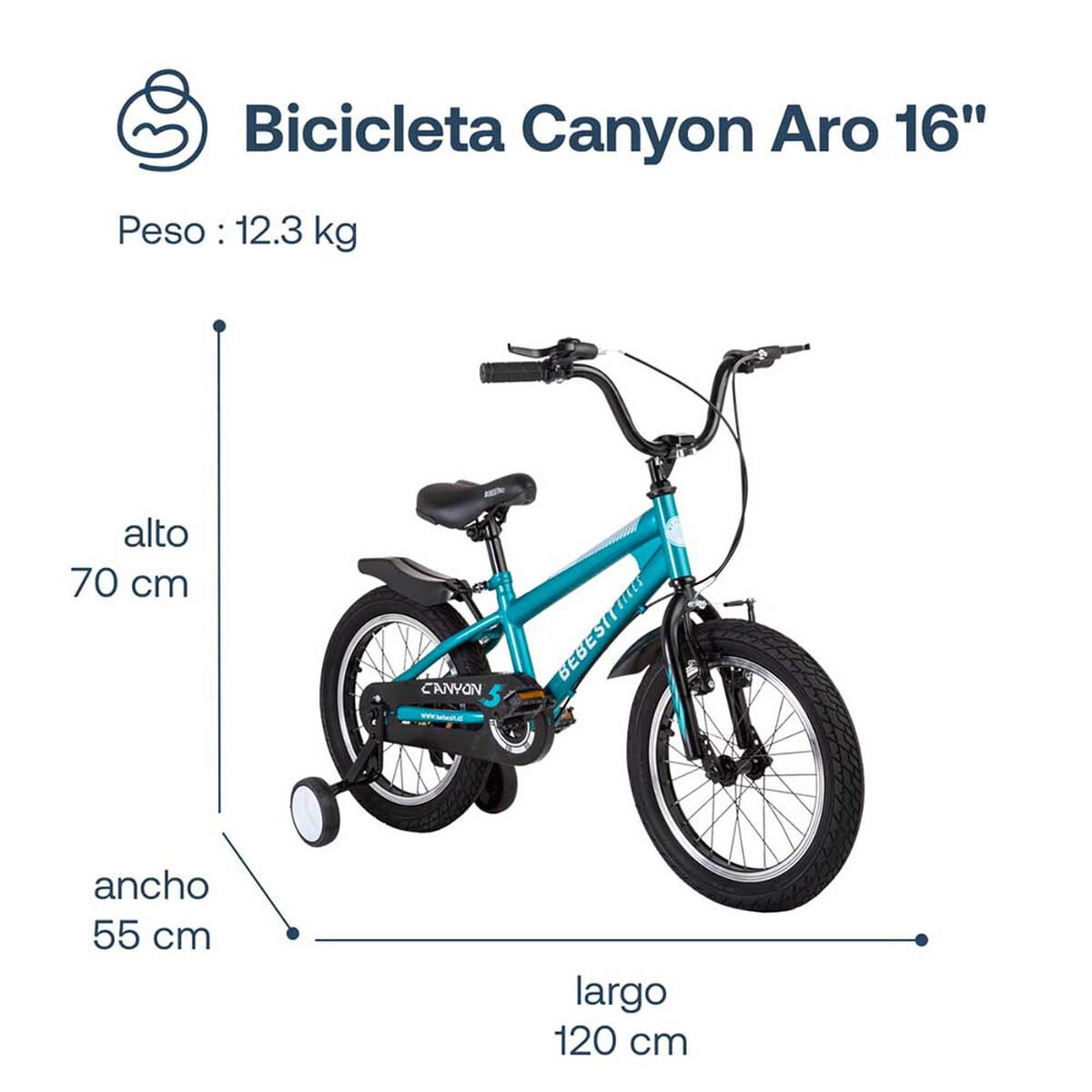 Bicicleta Canyon 16Verde Bebesit