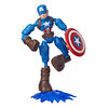 Figuras de Acción Avengers Bend y Flex Figura Capitan America