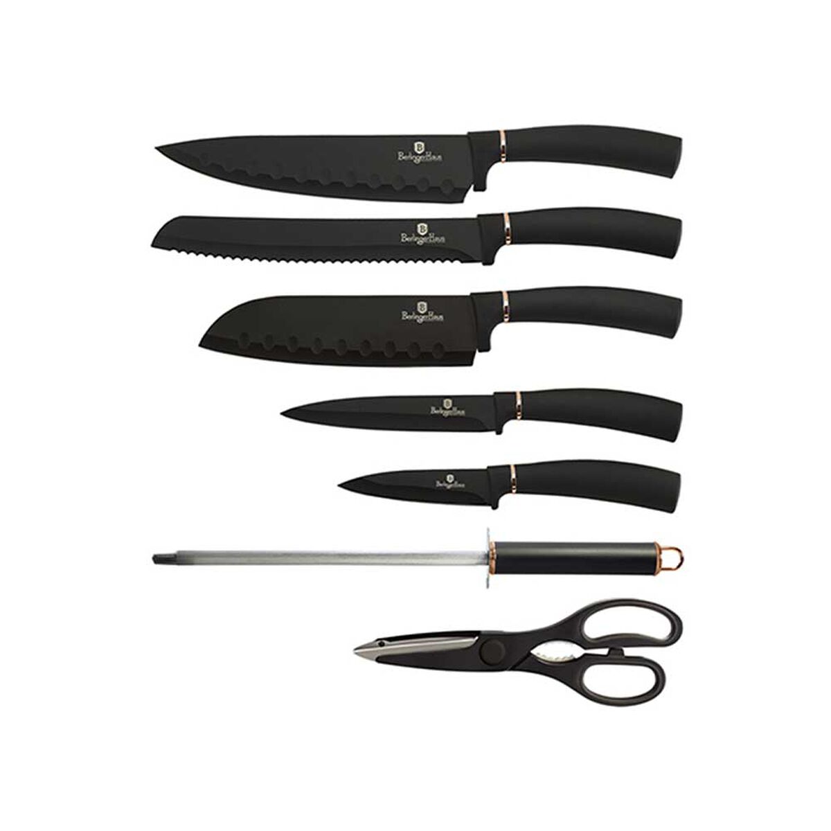 Set de Cuchillos Berlinger Haus 8 Piezas Negro