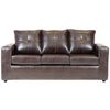 Sofá Muebles America Emilia 3 Cuerpos Café Moro
