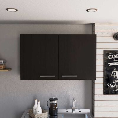 Mueble de Cocina Aéreo TuHome Manchester Wengue 2 Puertas