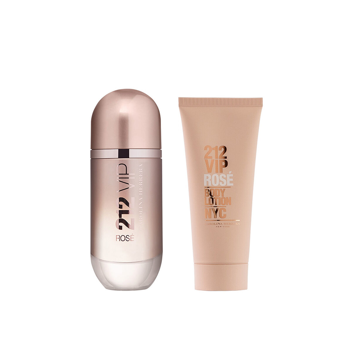 Set de Perfume Carolina Herrera 212 VIP Rosé 50 ml + Body Lotion NYC