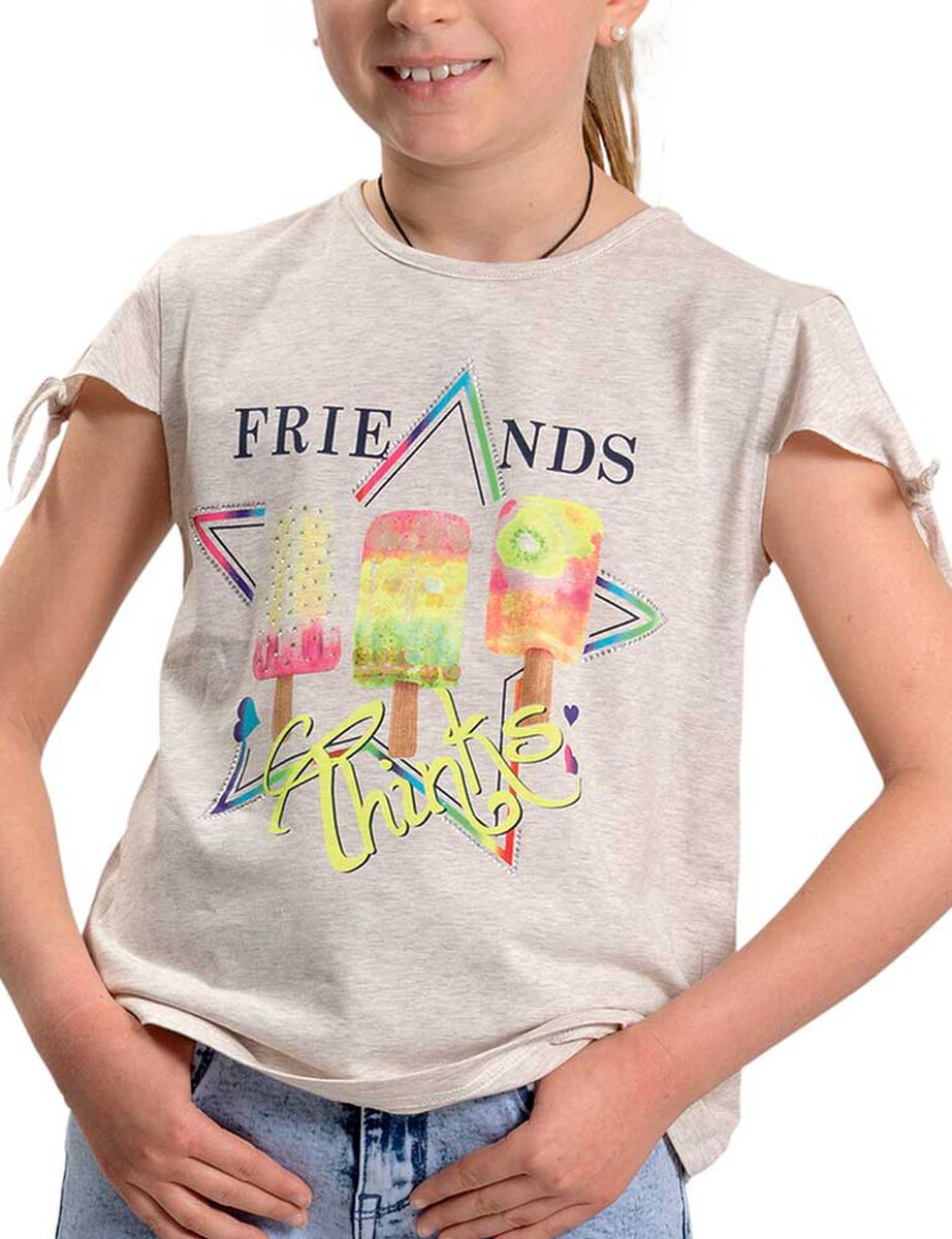Polera de Algodón Niña Exception
