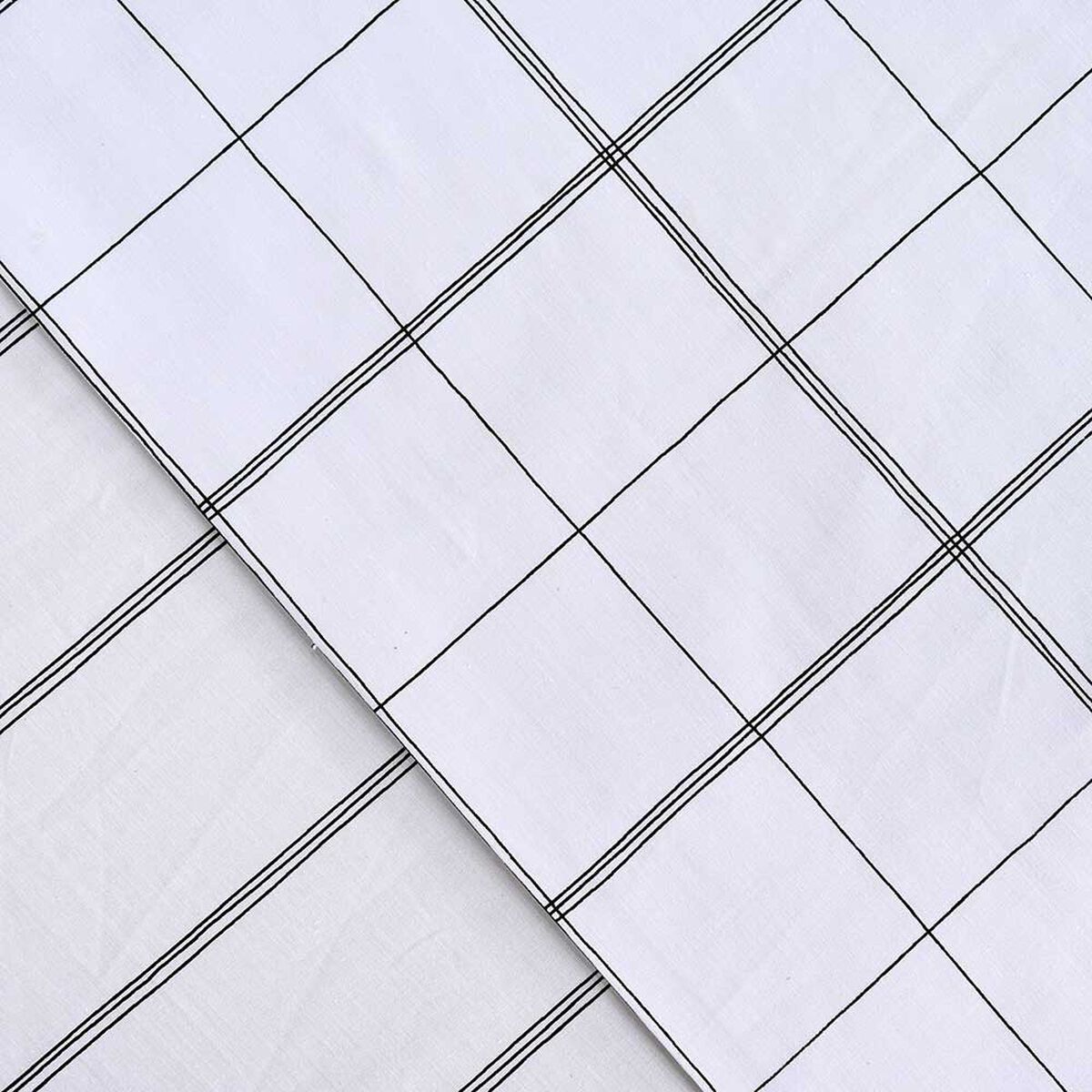 Juego de Sábanas Elements & Co 200 Hilos 2 Plazas Squard Blanco
