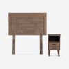 Cama Europea Rosen 1 Plaza Ergo T + Respaldo + Velador