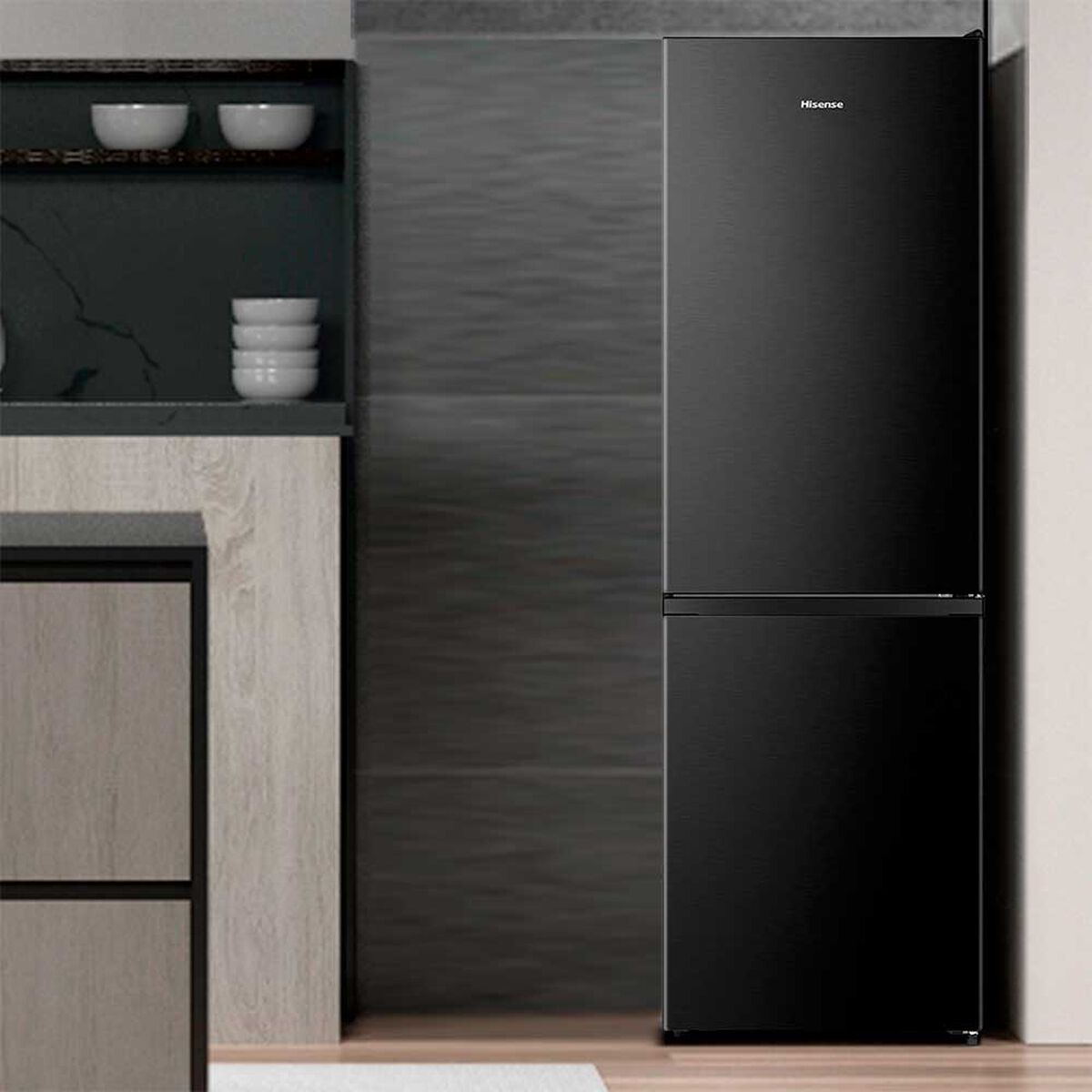 Refrigerador Hisense RB3N300NMDA Bottom Freezer 304 L Black