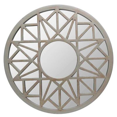 Espejo Plástico Vgo Circular 50 cm Plateado