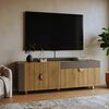 Rack TV Onessta Media Luna  Hasta 75" Miel Grafito