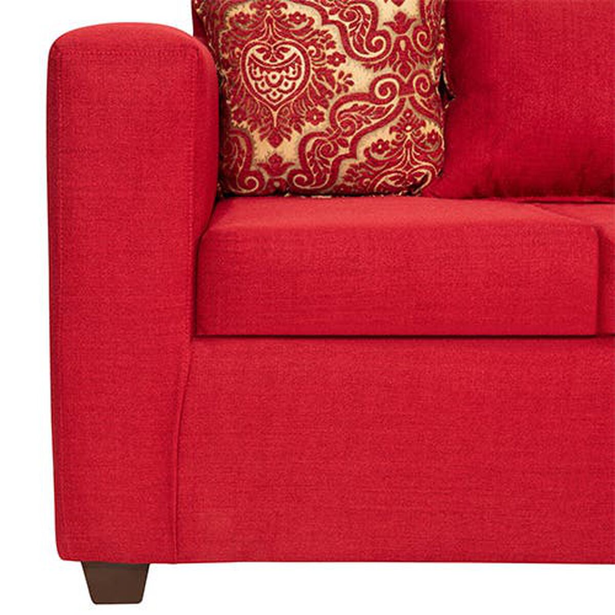 Sofá Essenza Puket 3 Cuerpos Rojo
