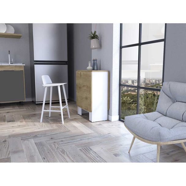 Mesa Abatible TuHome Compact Blanco Macadamia