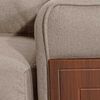 Sofá Seccional Ruzam Mobel Creta 5 Cuerpos Lino Beige