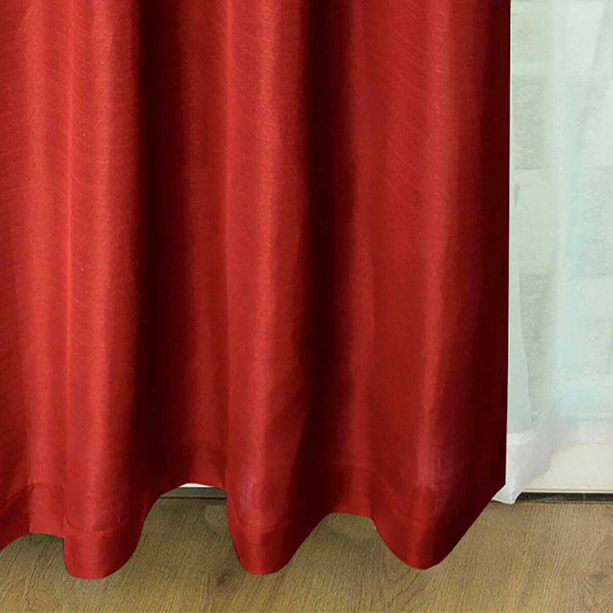Combo Cortinas Doral Tabatha 220 x 140 cm Rojo
