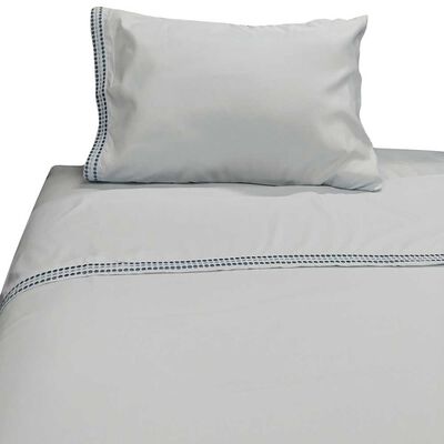 Imagen 1 del producto Juego de Sábanas Bordada Illusions Microfibra 1 Plaza Celeste