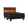 Cama Europea Celta Copper Black King + Respaldo Mallorca