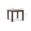 Juego de Comedor CIC Ñuble Chocolate 4 Sillas
