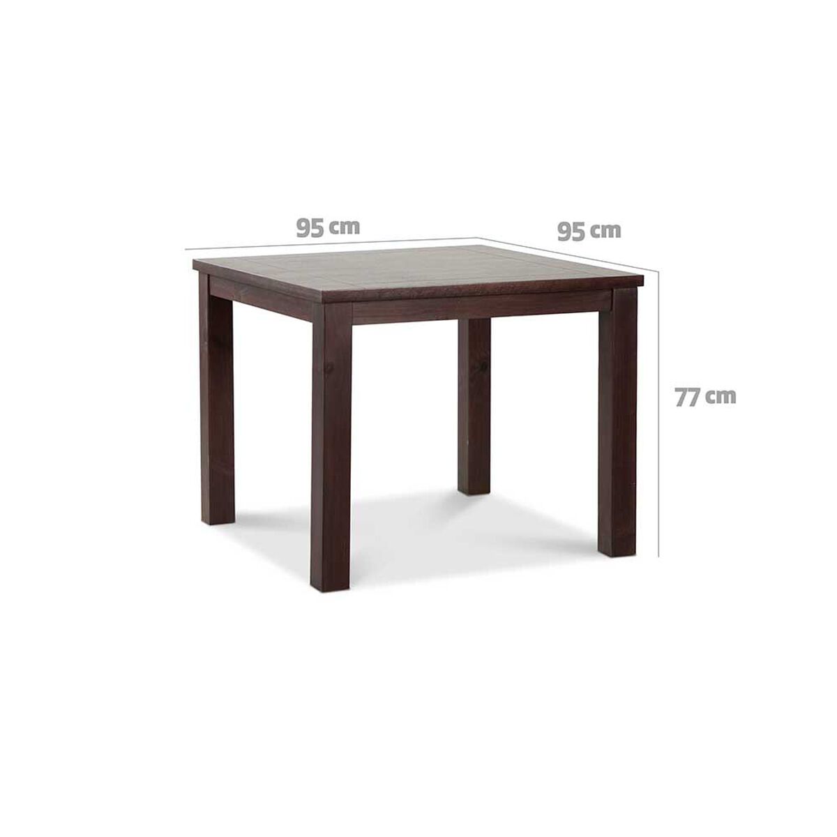 Juego de Comedor CIC Ñuble Chocolate 4 Sillas