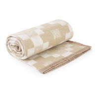 Frazada Casanova 1.5 Plazas Beige, Negro