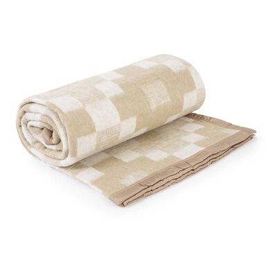 Imagen 1 del producto Frazada Casanova 1.5 Plazas Beige, Negro