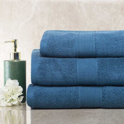 Toalla Sábana de Baño Zibel Liso 90 x 150 cm Petróleo