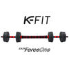Set de Mancuernas K-FIT con Barra Ajustable 30Kg