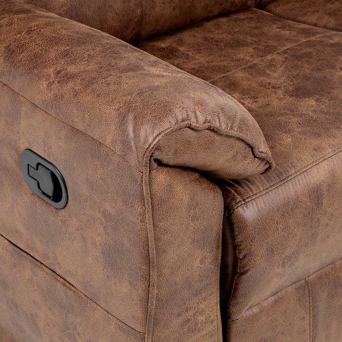 Sof&aacute; Reclinable Rosen Tolosa 3 Cuerpos Camel