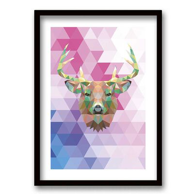 Cuadro Decorativo Retela Reno Geométrico 70 x 50 cm