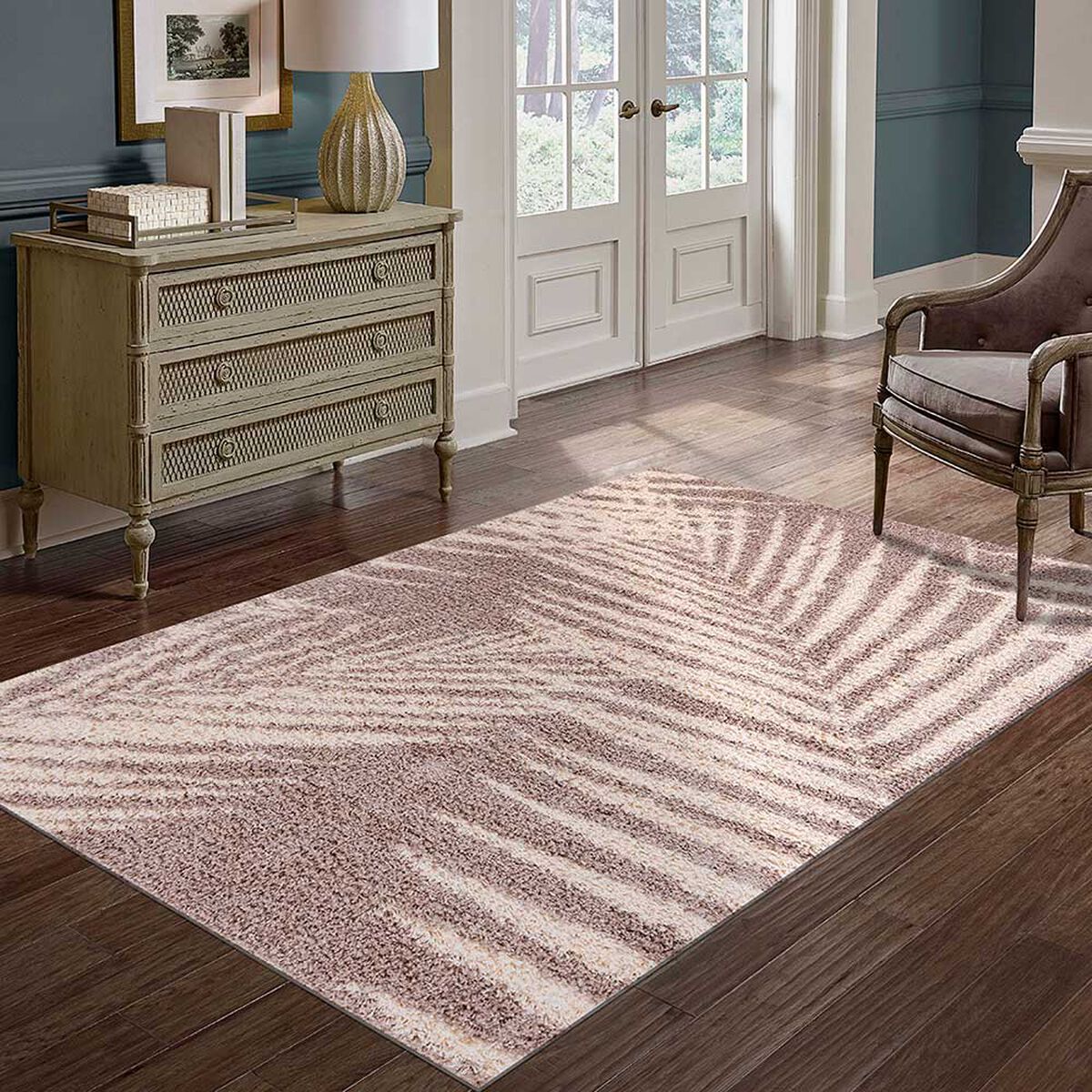 Alfombra Idetex Shaggy Guiza 150 x 200 cm Café