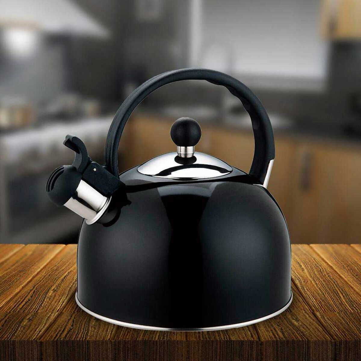 Tetera Acero Inoxidable Cuisine Minerve Negro 3 lt.