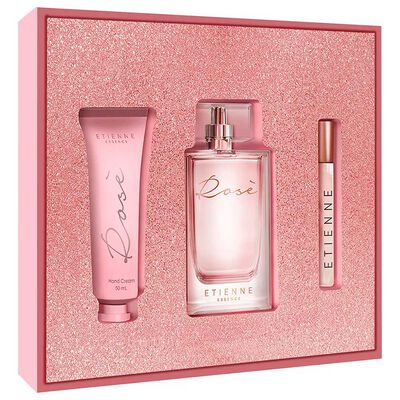 Set Perfume Etienne Mujer Rose 100ml + Perfume 10ml + Hand Cream 50ml