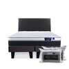 Cama Europea Flex 2 Plazas Nexus + Respaldo + 2 almohadas