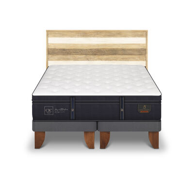 Imagen 1 del producto Cama Europea CIC King Grand Premium + 1 Respaldo Loira