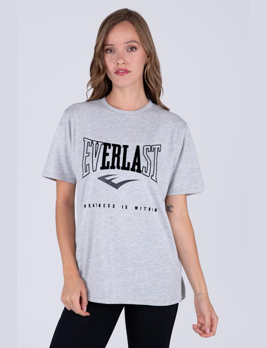 Polera Manga Corta Casual Sport Mujer Everlast