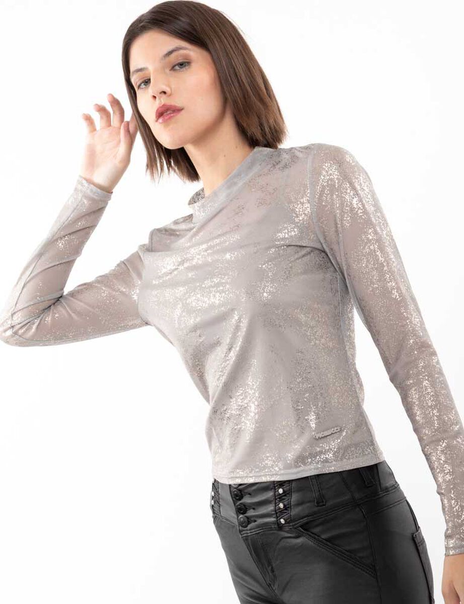 Polera Manga Larga Mujer Fiorucci