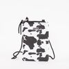 Cartera Porta Celular Vaquera Negra Eco Cuero Mujer Icono